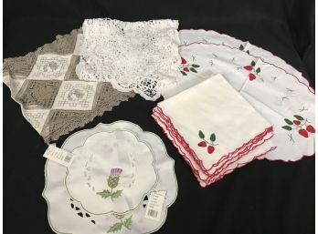 Table Linen Assorted Lot - Some Old, Some New, Clean & Pressed