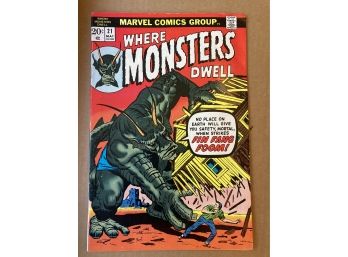 May 1973 Marvel Comics Where Monsters Dwell #21 - K