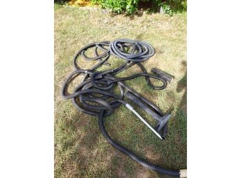Approximately 50' Or More Of Shop Vac Hoses And Attachments