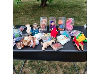 Collection Of Beanie Babies And McDonald's Toys