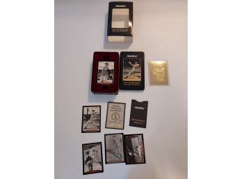 Joe Dimaggio 30 Card Set And Gold Plated Babe Ruth