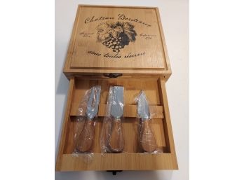 Chateau Bordeaux Cheese Board And Knife Set