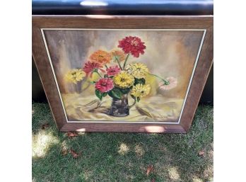 Vintage Oil On Canvas Painting (Signed And Dated)