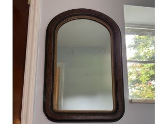 Antique Arch Form Mirror With Gold Fillet