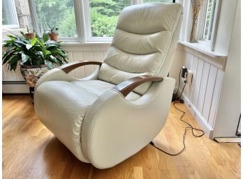 Leather Power Swivel Glider Recliner - BarcaLounger