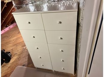 White Ikea 5 Drawer Cabinet Unit A (left)