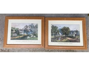 Two Currier And Ives Prints