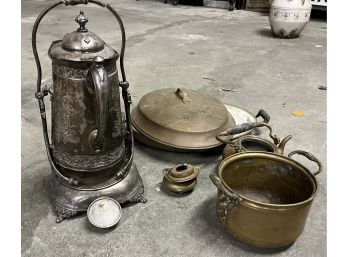 Copper And Silver Plate Lot