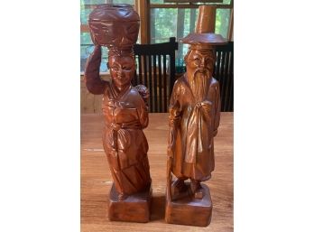 Two Carved Figures