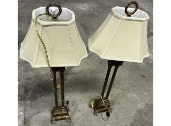 Pair Of Column Lamps