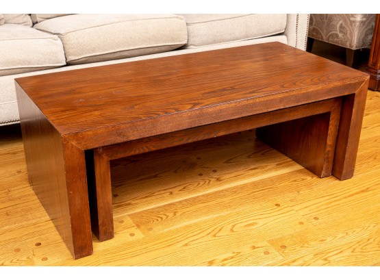 Ethan Allen Duo Nesting Coffee Tables