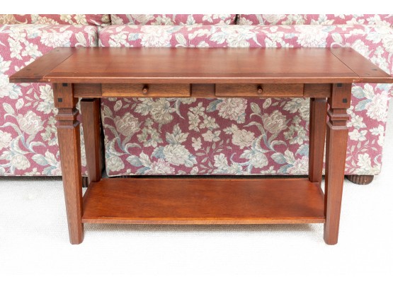2- Tier Wooden Console Table