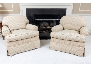 Devonshire Swivel Gliders By Ethan Allen -A Pair