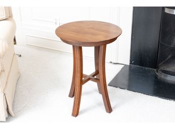 Round Wooden End-table