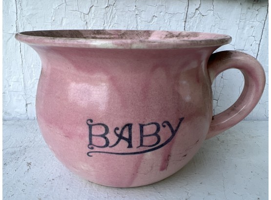 Baby Ceramic Pink Pot/planter