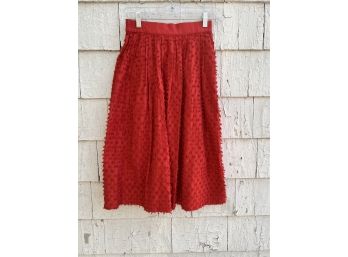 J. Crew Red Skirt