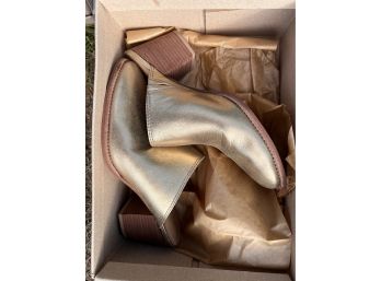 Madewell Gold Mules