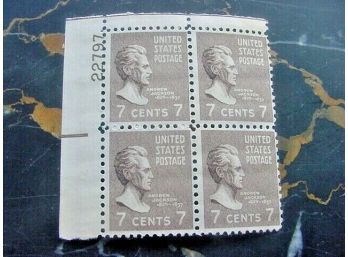 Scott 812 ~ US Postage Stamp Plate Block, MNH, ITEM A