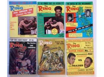 Lot Of 6 1975 The Ring Boxing Magazines Muhammad Ali Covers