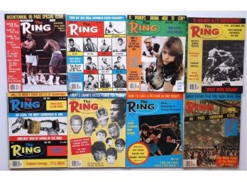 Lot Of 8 1970s 'The Ring' Boxing Magazines