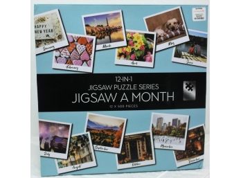 Jigsaw A Month 12-in-1 Jigsaw Puzzle Series  Tweleve 500 Piece Puzzles