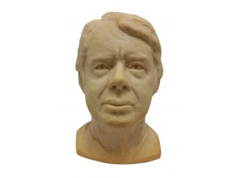 Vintage President Jimmy Carter Signed Plater Bust