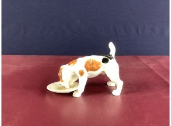 Royal Dalton Porcelain Dog Eating Figurine