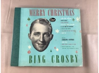 Bing Crosby Merry Christmas Vintage Record Albums