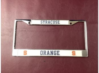 Syracuse Orange License Plate Holder