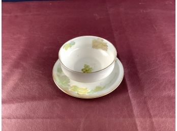 Vintage One Piece Dipping Bowl And Dish