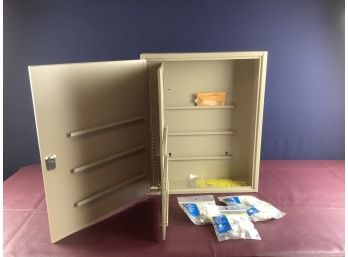 Locking Key Holder Cabinet With Keys And Tags