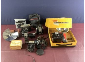 Mixed Lot Of Cameras And Accessories