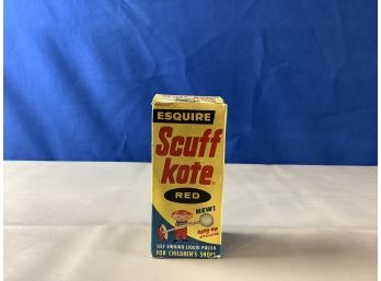 Esquire Scuff Kote For Children's Shoes - Red - In Original Box