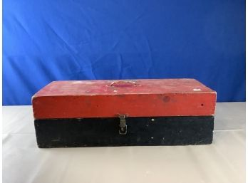 Red And Black Wood Box