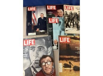 Lot 0f 10 Vintage Life Magazines  (1963-1969)