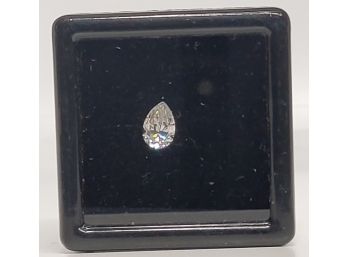 (CERTIFICATE REPORT) .50 CT Diamond Moissanite Pear Cut Stone