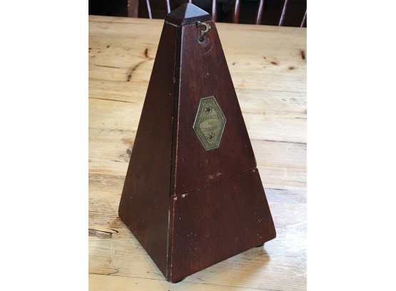 Antique Windup Metronome De Maelzel - In Working Condition - Some Losses And Chips - Interesting Piece