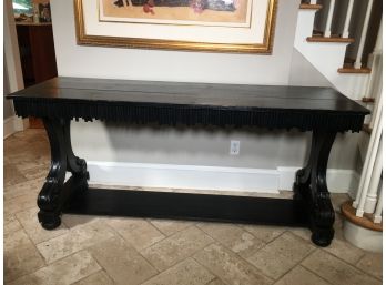 Fabulous Custom Made Console / Sofa Table - Rustic AND Elegant At The Same Time - REALLY Nice Table !
