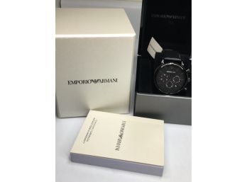 Fabulous Brand New $695 Mens / Unisex GIORGIO ARMANI / EMPORIO Watch - Very Elegant - Chronograph -  Quality !