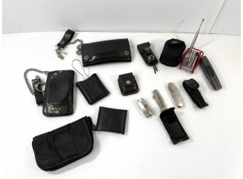 Harley Davidson Leather Wallets , Cutlery And Pocket Tools, Harley Lighter