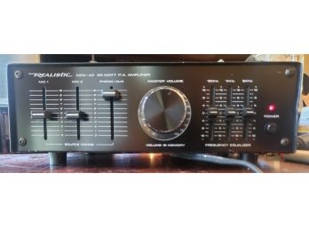 Realistic MPA-40  35 Watts PA Amplifier With Aux In