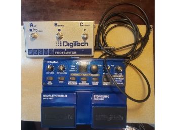 Digitech JamMan Looper/phase Sampling Pedal With 3 Button Foot Switch