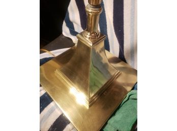 Brass Adjustable Height Cantilever Floor Lamp