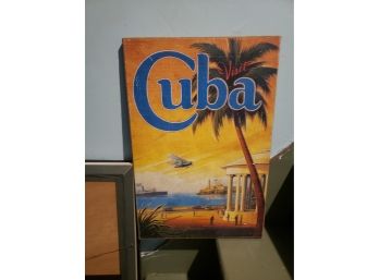 Vintage Cuba Travel Poster Wall Art