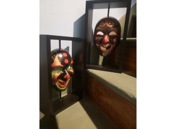 Molded Wall Art Masks Set Of 2