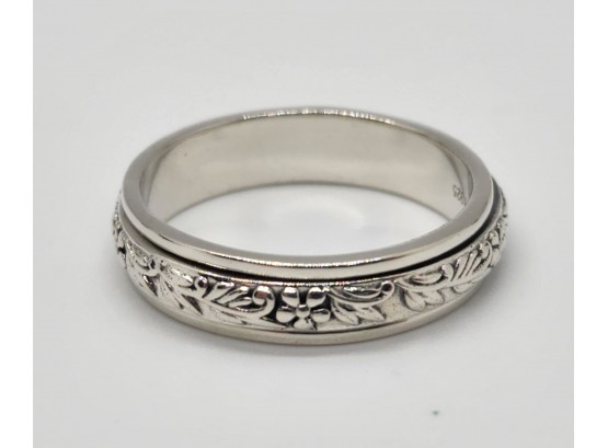 Size 10 Sterling Silver Spinner Ring