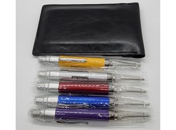 5 Multi Color Spray Pens In Black Case