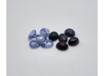 5 Multi Sapphires & 5 Sable Dyed Ethiopian Opals