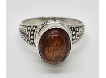 Bali Sunstone Ring In Sterling Silver