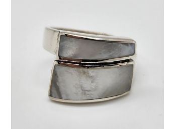 Sajen Silver Mother Of Pearl Ring In Sterling